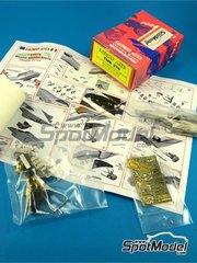 Tameo Kits: Car scale model kit 1/43 scale - McLaren Mercedes MP4/14 McLaren Racing Limited Team sponsored by West #1, 2 - Mika H�kkinen (FI), David Coulthard (GB) - Spanish Formula 1 Grand Prix 1999 - photo-etched parts, turned metal parts, water slide decals, white metal parts, assembly instructions and tobacco sponsor decals