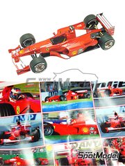 Tameo Kits: Car scale model kit 1/43 scale - Ferrari F1 2000 Scuderia Ferrari Team sponsored by Marlboro #3, 4 - Michael Schumacher (DE), Rubens Barrichello (BR) - Australian Formula 1 Grand Prix 2000 - photo-etched parts, rubber parts, turned metal parts, water slide decals, white metal parts, assembly instructions, painting instructions and tobacco sponsor decals