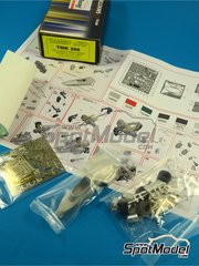 Tameo Kits: Maqueta de coche escala 1/43 - Williams Ford FW08C Equipo Williams Grand Prix Engineering patrocinado por TAG, Denim N 1, 2 - Keijo Erik 'Keke' Rosberg (FI), Jacques Laffite (FR) - Gran Premio de Formula 1 de Mnaco 1983 - fotograbados, piezas de goma, piezas de metal torneado, calcas de agua, piezas de metal blanco y manual de instrucciones