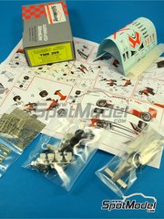 Tameo Kits: Maqueta de coche escala 1/43 - McLaren Tag MP4/3 Equipo McLaren Racing Limited patrocinado por Marlboro N� 1, 2 - Alain Prost (FR), Stefan Johansson (SE) - Gran Premio de F�rmula 1 de Portugal 1987 - fotograbados, piezas de goma, piezas de metal torneado, calcas de agua, piezas de metal blanco, manual de instrucciones y calcas de sponsors de tabaco