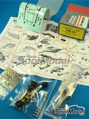 Tameo Kits: Maqueta de coche escala 1/43 - McLaren Mercedes MP4/15 Equipo McLaren Racing Limited patrocinado por West N� 1, 2 - Mika H�kkinen (FI), David Coulthard (GB) - Gran Premio de F�rmula 1 de Belgica 2000 - fotograbados, piezas de goma, piezas de metal torneado, calcas de agua, piezas de metal blanco, manual de instrucciones y calcas de sponsors de tabaco