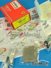 Tameo Kits: Maqueta de coche escala 1/43 - Ferrari 126C2 Equipo Scuderia Ferrari patrocinado por Fiat N� 27, 28 - Didier Pironi (FR), Patrick Tambay (FR) - Gran Premio de F�rmula 1 de Alemania, Gran Premio de Formula 1 de Holanda, Gran Premio de F�rmula 1 de Italia 1982 - fotograbados, piezas de goma, piezas de metal torneado, calcas de agua, piezas de metal blanco y manual de instrucciones