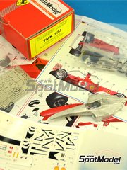 Tameo Kits: Car scale model kit 1/43 scale - Ferrari F2002 Scuderia Ferrari Team sponsored by Marlboro #1, 2 - Michael Schumacher (DE), Rubens Barrichello (BR) - Australian Formula 1 Grand Prix 2003 - photo-etched parts, turned metal parts, water slide decals, white metal parts, assembly instructions and tobacco sponsor decals