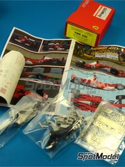 Tameo Kits: Car scale model kit 1/43 scale - Ferrari F2003-GA Scuderia Ferrari Team sponsored by Marlboro #1, 2 - Michael Schumacher (DE), Rubens Barrichello (BR) - Spanish Formula 1 Grand Prix 2003 - photo-etched parts, turned metal parts, water slide decals, white metal parts, assembly instructions and tobacco sponsor decals