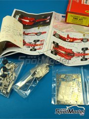 Tameo Kits: Car scale model kit 1/43 scale - Ferrari F2003-GA Scuderia Ferrari Team sponsored by Marlboro #1, 2 - Michael Schumacher (DE), Rubens Barrichello (BR) - Canadian Formula 1 Grand Prix 2003 - photo-etched parts, turned metal parts, water slide decals, white metal parts, assembly instructions and tobacco sponsor decals