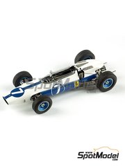Tameo Kits: Car scale model kit 1/43 scale - Ferrari 158 #7 - John Surtees (GB) - USA - United States of America Formula 1 Grand Prix 1964 - photo-etched parts, turned metal parts, water slide decals, white metal parts and assembly instructions