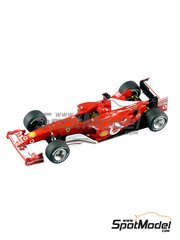 Tameo Kits: Car scale model kit 1/43 scale - Ferrari F2003-GA Scuderia Ferrari Team sponsored by Marlboro Vodafone #1, 2 - Michael Schumacher (DE), Rubens Barrichello (BR) - Italian Formula 1 Grand Prix 2003 - photo-etched parts, turned metal parts, water slide decals, white metal parts, assembly instructions and tobacco sponsor decals