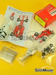 Tameo Kits: Car scale model kit 1/43 scale - Ferrari F2004 Scuderia Ferrari Team sponsored by Vodafone Marlboro #1, 2 - Michael Schumacher (DE), Rubens Barrichello (BR) - Australian Formula 1 Grand Prix 2004 - photo-etched parts, turned metal parts, water slide decals, white metal parts, assembly instructions and tobacco sponsor decals