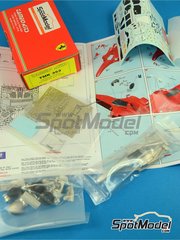 Tameo Kits: Car scale model kit 1/43 scale - Ferrari F2005 Scuderia Ferrari Team sponsored by Marlboro #1, 2 - Michael Schumacher (DE), Rubens Barrichello (BR) - Japanese Formula 1 Grand Prix 2005 - photo-etched parts, turned metal parts, water slide decals, white metal parts, assembly instructions and tobacco sponsor decals