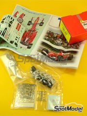 Tameo Kits: Car scale model kit 1/43 scale - Ferrari 248F1 Scuderia Ferrari Team sponsored by Marlboro #5, 6 - Michael Schumacher (DE), Felipe Massa (BR) - USA - United States of America Formula 1 Grand Prix 2006 - photo-etched parts, turned metal parts, water slide decals, white metal parts, assembly instructions and tobacco sponsor decals