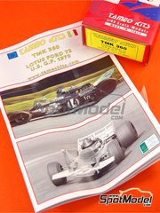 Tameo Kits TMK324: Car scale model kit 1/43 scale - Brabham Ford BT44  Brabham Racing Organisation Team sponsored by Goodyear #7, 8 - Carlos  Reutemann (AR), Carlos Pace (BR) - Austrian Formula 1 Grand Prix 1974 (ref.  TMK324)