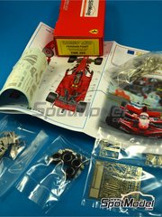Tameo Kits: Car scale model kit 1/43 scale - Ferrari F2007 Scuderia Ferrari Team sponsored by Marlboro #5, 6 - Felipe Massa (BR), Kimi Rikknen (FI) - Australian Formula 1 Grand Prix 2007 - photo-etched parts, turned metal parts, water slide decals, white metal parts, assembly instructions and tobacco sponsor decals