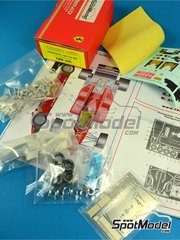 Tameo Kits: Maqueta de coche escala 1/43 - Ferrari 126 C4-M2 Equipo Scuderia Ferrari patrocinado por Fiat Agip N 27, 28 - Michele Alboreto (IT), Ren Arnoux (FR) - Gran Premio de Frmula 1 de Europa 1984 - fotograbados, piezas de goma, piezas de metal torneado, calcas de agua, piezas de metal blanco y manual de instrucciones