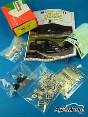 Tameo Kits: Maqueta de coche escala 1/43 - Lotus Ford Type 78 Equipo Lotus patrocinado por John Player Special N 6 - Ronnie Peterson (SE) - Gran Premio de Frmula 1 de Italia 1978 - fotograbados, piezas de goma, piezas de metal torneado, calcas de agua, piezas de metal blanco, manual de instrucciones y calcas de sponsors de tabaco