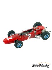 Tameo Kits: Car scale model kit 1/43 scale - Ferrari 158 Scuderia Ferrari SPA Team #2, 7 - John Surtees (GB) - German Formula 1 Grand Prix, Italian Formula 1 Grand Prix 1964 - photo-etched parts, turned metal parts, water slide decals, white metal parts and assembly instructions