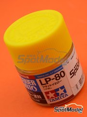Tamiya: Lacquer paint - Flat yellow LP-80 - 1 x 10ml