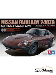 Tamiya: Car scale model kit 1/12 scale - Nissan Fairlady 240ZG Street Custom - photo-etched parts, plastic parts, rubber parts, seatbelt fabric, turned metal parts, other materials, assembly instructions and painting instructions image