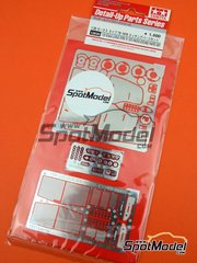 Tamiya: Detail up set 1/20 scale - Lotus Ford Type 79 - Formula 1 World Championship 1978 - photo-etched parts, seatbelt fabric and assembly instructions - for Tamiya references TAM20060 and TAM20061