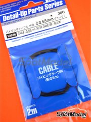 Tamiya: Piping cord - Black wire 0.65mm - other materials