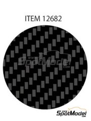 Tamiya: Carbon fiber decal - Twill weave extra fine carbon pattern - water slide decals