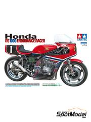 Tamiya: Motorbike scale model kit 1/12 scale - Honda RS1000 Endurance Racer #1 - Mike Baldwin (US) + David Aldana (US) - FIM Endurance World Championship 1981 - plastic parts, rubber parts, water slide decals, assembly instructions and painting instructions