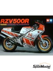 Tamiya: Motorbike scale model kit 1/12 scale - Yamaha RZV500R - plastic parts, rubber parts, water slide decals, assembly instructions and painting instructions