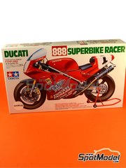 Tamiya: Motorbike scale model kit 1/12 scale - Ducati 888 Police Team #1, 9 - Doug Polen (US), Giancarlo Falappa (IT) - Superbike World Championship 1992 - plastic model kit