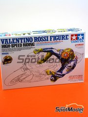 Tamiya: Figure 1/12 scale - Valentino Rossi - Motorcycle World Championship 2009 - metal parts, plastic parts, water slide decals and assembly instructions - for Tamiya references TAM14117 and TAM14120