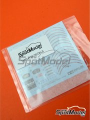 Tamiya: Pieza de reemplazo escala 1/12 - Ducati 1199 Panigale S: Calcas - calcas de agua y otros materiales - para la referencia de Tamiya TAM14129