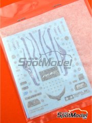 Tamiya: Spare part 1/12 scale - Yamaha YZF-R1M: Decals, masks, stickers - paint masks, water slide decals and other materials - for Tamiya references TAM14133, HC-14133 and TMY14133