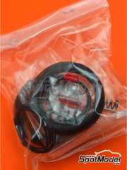 Tamiya: Spare part 1/12 scale - Yamaha YZF-R1M: Tyres and pipes - metal parts, rubber parts and other materials - for Tamiya references TAM14133, HC-14133 and TMY14133