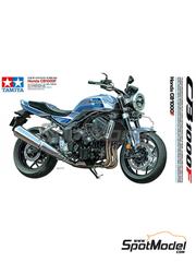 Tamiya: Motorbike scale model kit 1/12 scale - Honda CB1000F - paint masks, plastic parts, rubber parts, water slide decals, assembly instructions and painting instructions