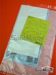 Tamiya: Spare part 1/20 scale - Ferrari SF70H: Decals and masks - paint masks and plastic parts - for Tamiya reference TAM20068