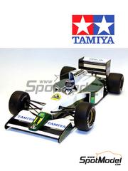 Tamiya: Diecast model car 1/20 scale - Lotus Judd Type 102B #11 - Mika H&auml;kkinen (FI) - Hungarian Formula 1 Grand Prix 1991 - metal parts, plastic parts and rubber parts image