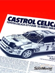 Tamiya: Spare part 1/24 scale - Toyota Celica GT-Four WRC - assembly instructions and painting instructions - for Tamiya reference TAM24125 image