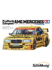Tamiya: Car scale model kit 1/24 scale - Mercedes Benz AMG C-Class sponsored by ProMarkt #14, 15 - Kurt Thiim (DK), J�rg van Ommen (DE) - DTM - Deutsche Tourenwagen Masters 1994