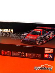 Tamiya: Car scale model kit 1/24 scale - Nissan R390 GT1 Nissan Motorports Team sponsored by Calsonic Clarion #21, 22, 23 - Jrg Mller (DE) + Wayne Taylor (ZA) + Martin Brundle (GB), Aguri Suzuki (JP) + Riccardo Patrese (IT) + Eric van de Poele (BE), Masahiko Kageyama (JP) + Erik Comas (FR) + Kazuyoshi Hoshino (JP) - 24 Hours Le Mans 1997 - paint masks, plastic parts, rubber parts, water slide decals, assembly instructions and painting instructions