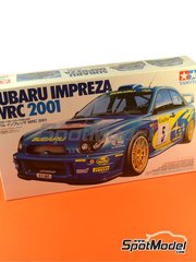 Tamiya: Maqueta de coche escala 1/24 - Subaru Impreza WRC Equipo Subaru World Rally  N 5, 6, 18 - Richard Burns (GB) + Robert Reid (GB), Markko Mrtin (EE) + Michael Park (GB), Petter Solberg (NO) + Phil Mills (GB) - Rally de Monte Carlo - Rallye Automobile de Monte-Carlo 2001 - mscaras de pintura, piezas de plstico, piezas de goma, calcas de agua, otros materiales, manual de instrucciones e instrucciones de pintado