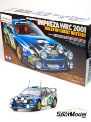 Tamiya: Car scale model kit 1/24 scale - Subaru Impreza WRC #5,21 - Richard Burns (GB) + Robert Reid (GB), Toshihiro Arai (JP) + Tony Sircombe (NZ) - Great Britain RAC Rally 2001 - plastic model kit