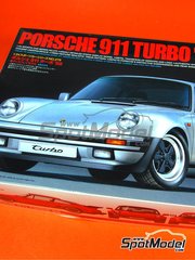 Tamiya: Car scale model kit 1/24 scale - Porsche 911 930 Turbo 1988 - plastic parts, rubber parts, water slide decals, assembly instructions and painting instructions