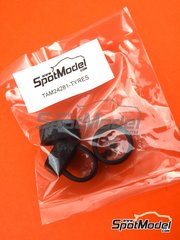 Tamiya: Spare part 1/24 scale - Subaru Impreza WRC: Tyres - rubber parts - for Tamiya reference TAM24281