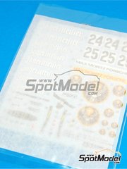 Tamiya: Spare part 1/24 scale - Porsche 934 Turbo RSR Group 4: Decals - water slide decals - for Tamiya reference TAM24328 image