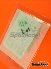 Tamiya: Spare part 1/24 scale - Mercedes-Benz 300SL Gullwing : Decals - water slide decals - for Tamiya reference TAM24338