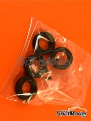 Tamiya: Spare part 1/24 scale - Mercedes-Benz 300SL Gullwing : Tyres - rubber parts - for Tamiya reference TAM24338