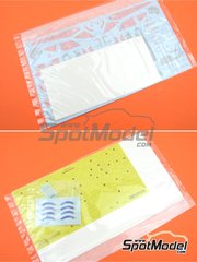 Tamiya: Spare part 1/24 scale - Toyota TS050 Hybrid sponsored by Gazoo Racing #7, 8 2018 - paint masks, water slide decals and other materials - for Tamiya reference TAM24349 image