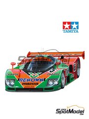 Tamiya: Car scale model kit 1/24 scale - Mazda 787B sponsored by Renown Charge #55 - Volker Weidler (DE) + John Paul "Johnny" Herbert (GB) + Bertrand Gachot (BE) - 24 Hours Le Mans 1991 - plastic parts, rubber parts, water slide decals, assembly instructions and painting instructions image