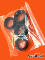 Tamiya: Spare part 1/24 scale - McLaren Senna: Tyres - rubber parts - for Tamiya references TAM24355, T24355 and TAM24355ST