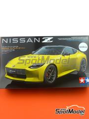 Tamiya: Car scale model kit 1/24 scale - Nissan Fairlady Z RZ34 2022 - paint masks, plastic parts, rubber parts, water slide decals, assembly instructions and painting instructions image