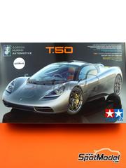 Tamiya: Car scale model kit 1/24 scale - Gordon Murray Automotive GMA Type 50 - photo-etched parts, plastic parts, rubber parts, water slide decals, other materials, assembly instructions and painting instructions