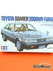 Tamiya: Car scale model kit 1/24 scale - Toyota Soarer 2000VR-Turbo - plastic parts, rubber parts, water slide decals, assembly instructions and painting instructions
